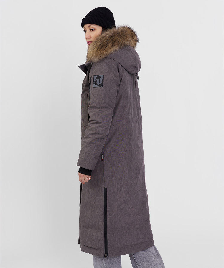 Пальто пуховое Aurora III DF Женское (XL, 4700/гранит, , , , , )