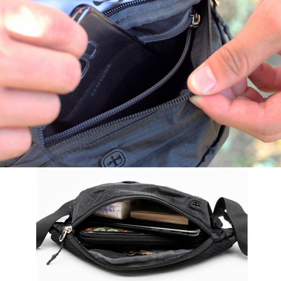 B0268 WAIST BAG 1,5 Поясная сумка (1.5 розово-красный)