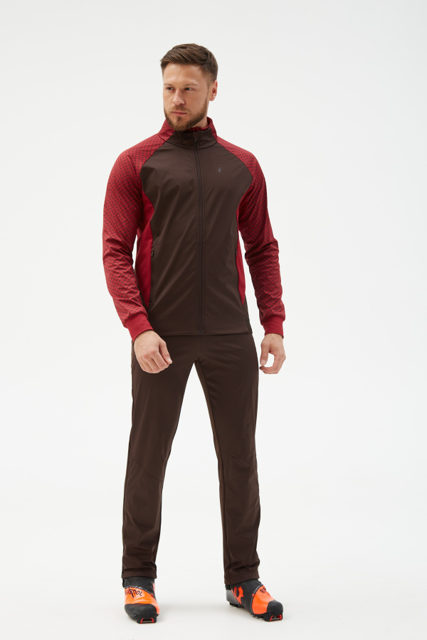 Куртка д/муж. "Баланс 2.0" (XL(54/188), бордовый_кофейный, , , , , )