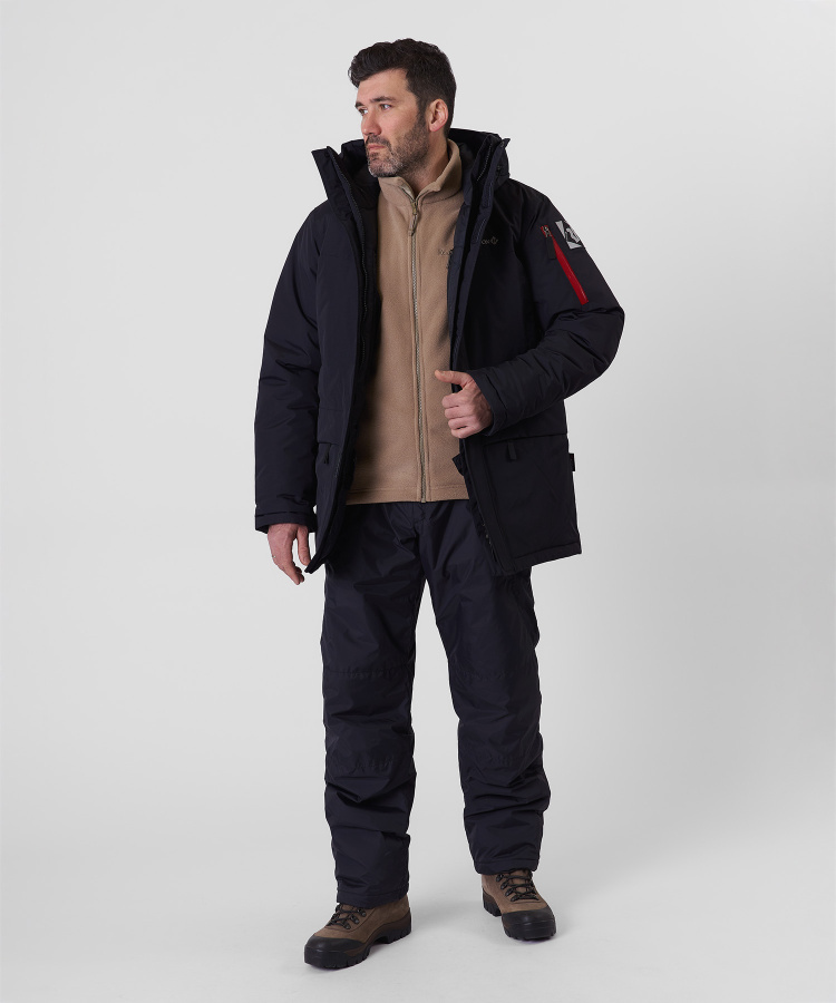 Куртка утепленная Snow Man lV Мужская (XXL, 1000/черный, , , , , )