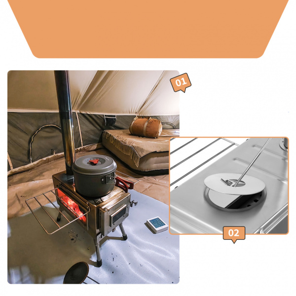 2319 Hot Tent Stove печка
