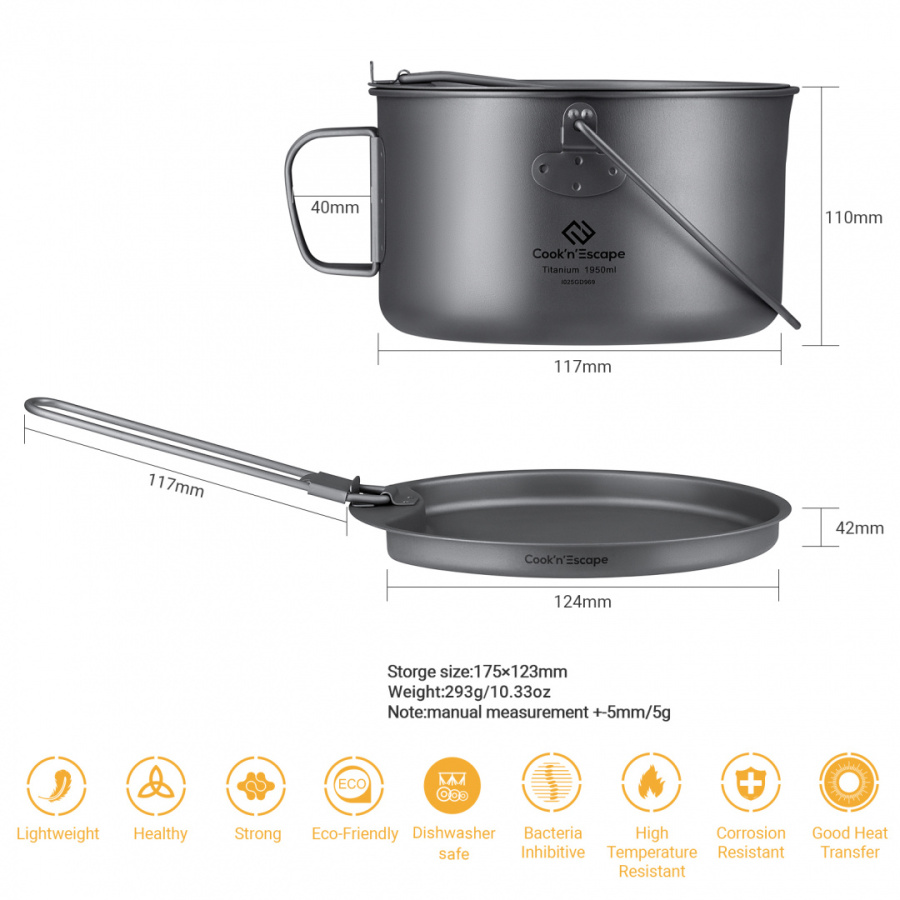  ca2116 mountain top pot набор посуды