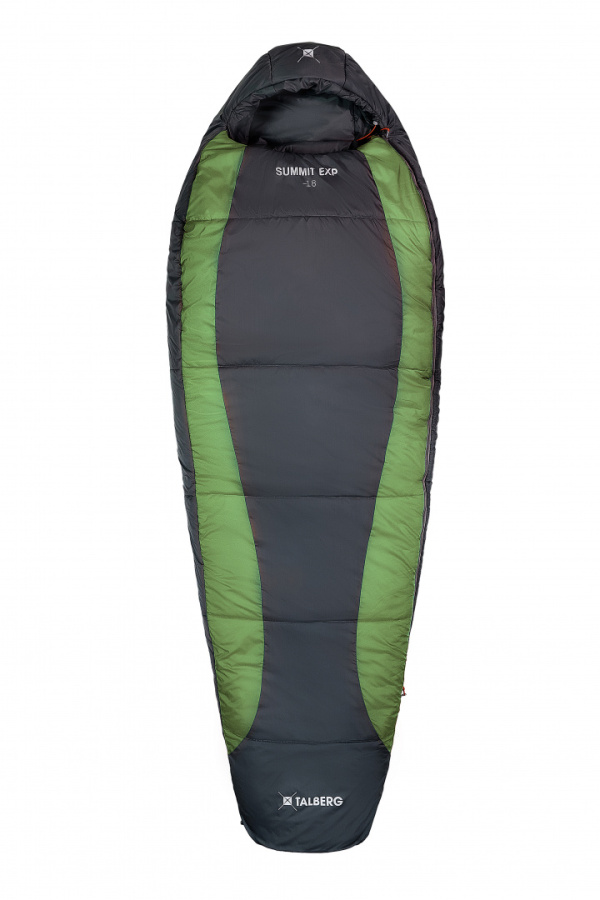 SUMMIT EXP -18°C спальный мешок (-18С, серый/зеленый правый)