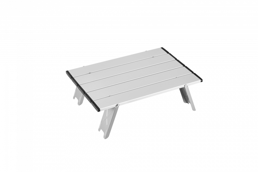 2401 MINI ALUNIUM TABLE S стол скл. алюм (серебристый)