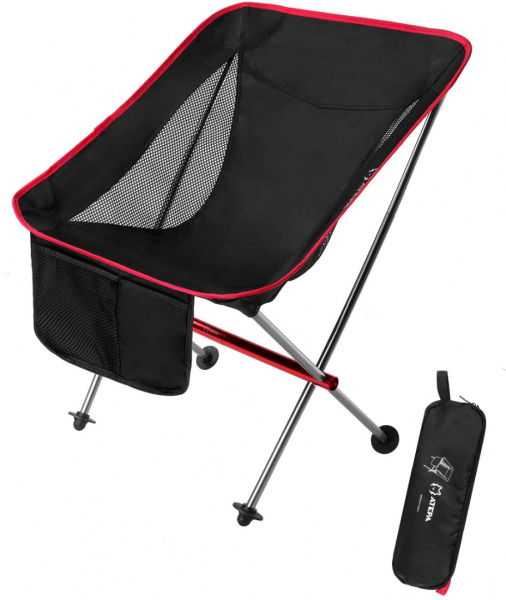 Atepa 1902 ultralight chair m кресло скл. (черный)