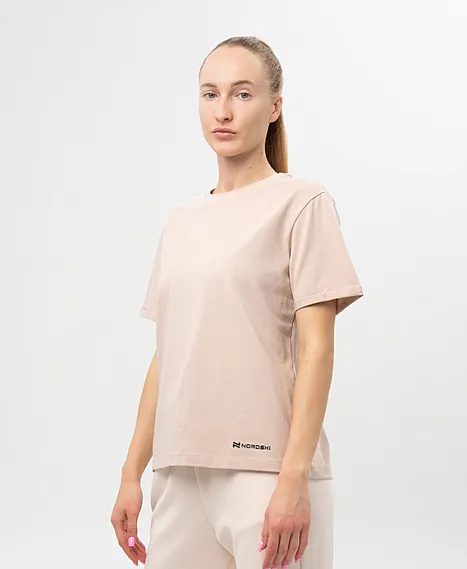 Футболка Nordski Simple Logo Beige W (38, Beige, , , , , )