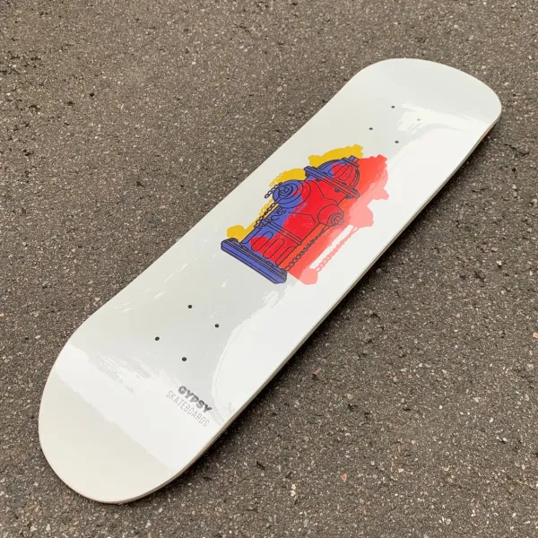 *Дека для скейтборда Gypsy Ollie the Hydrants (mult) 8.375" (, , , , , , )