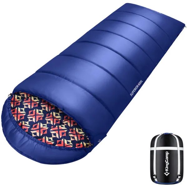 King Camp 2002 superior 400l -18с 205x84 спальный мешок (-18°c, красный, левый)
