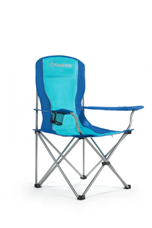3818 Arms Chair кресло скл. cталь (84Х50Х96, сине-серый)