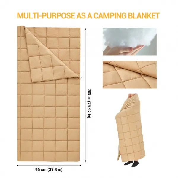 King Camp 2218 grassy 600 -22°с 203x96 спальный мешок (-22°с, коричневый левый)