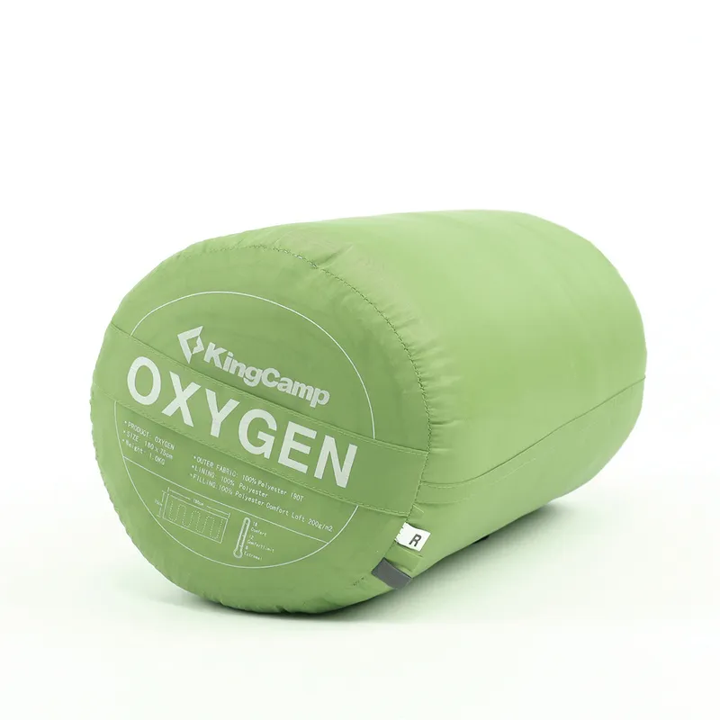3122 OXYGEN +8С 180x75 спальный мешок (зелёный, левый)