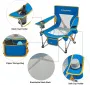 King Camp 2135 larch beech chair кресло скл. сталь (синий)