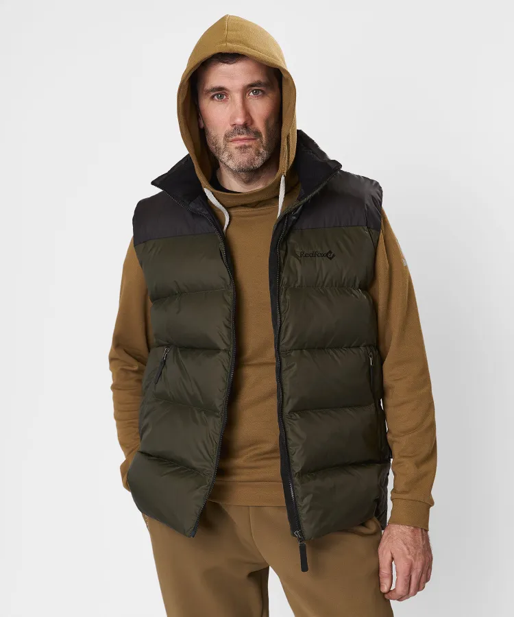 Жилет пуховый Nansen RL Мужской (XL, 4110/хаки/черный, , , , , )