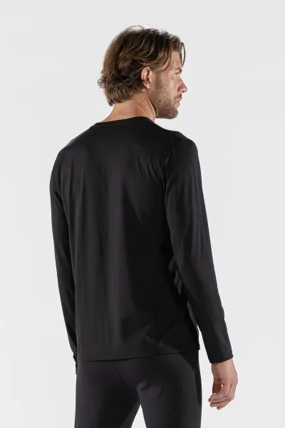 Термобелье футболка мужская MENS BODYFIT CONTOUR CREW NECK (L, 020 Black, , , , , )