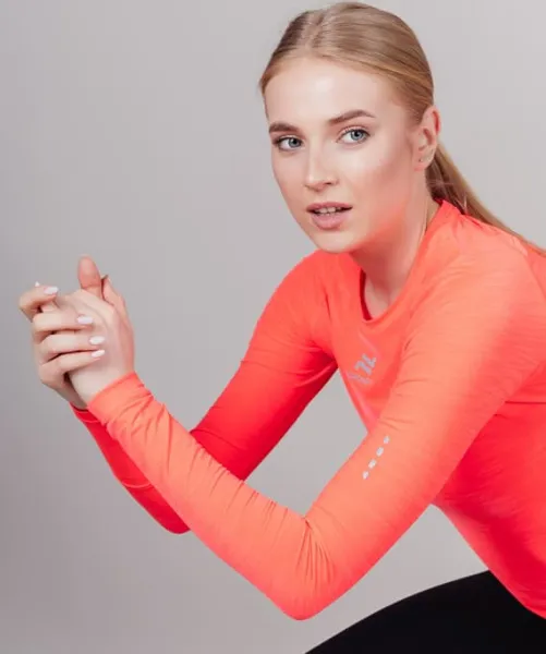 Футболка Nordski Pro Coral W с длинным рукавом (42, Coral, , , , , )