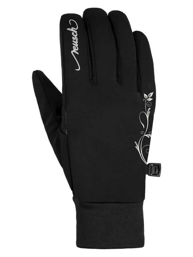Перчатки Saskia TOUCHTEC (8, Black/Silver, , , , , )