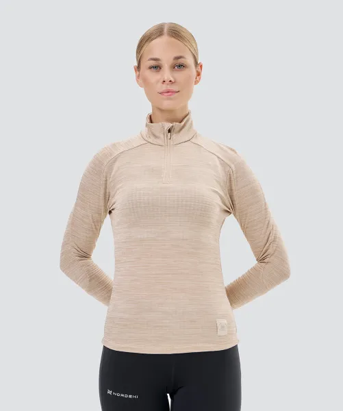 Лонгслив Nordski Impulse Beige W (38-S, Beige, , , , , )