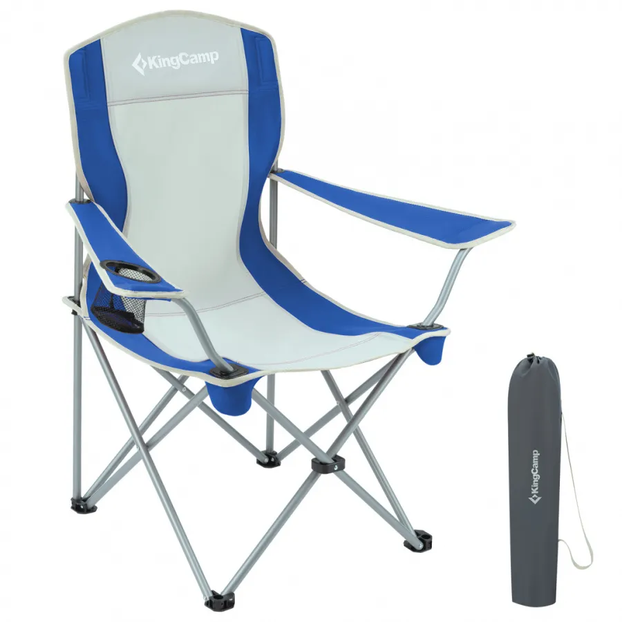 3818 Arms Chair кресло скл. cталь (84Х50Х96, сине-серый)