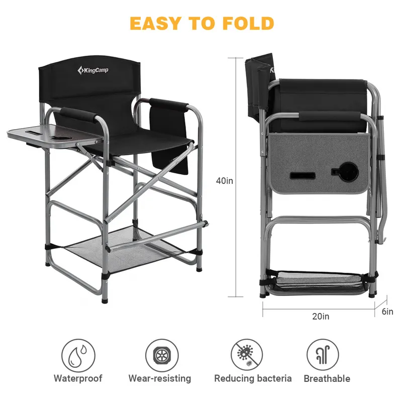 2023 Tall Director Chair кресло скл. сталь (82/58×59×67/103 cm)