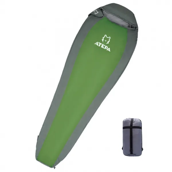 Atepa 2002 compact 1000 0°с 215х75х50 спальный мешок (0c, зеленый левый)