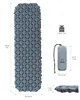 1008 MATTRESS коврик надувной (св. серый, 189х58х6 см)