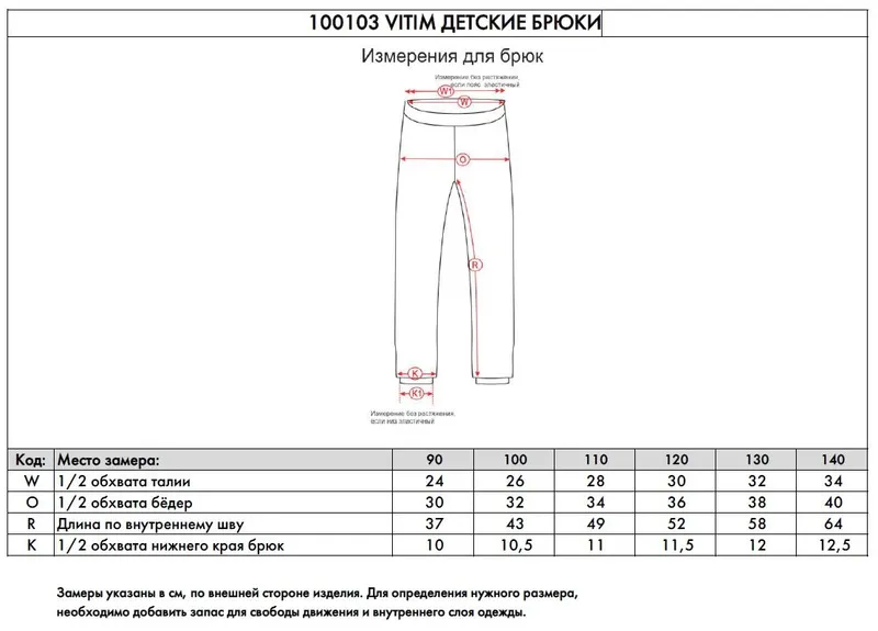 *100103 Брюки детские VITIM (100, 445 голубая бездна, , , , , )