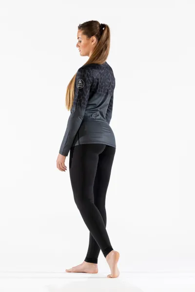 Термобелье футболка COZY JAG CREW NECK женская (XS, 020 Black, , , , , )