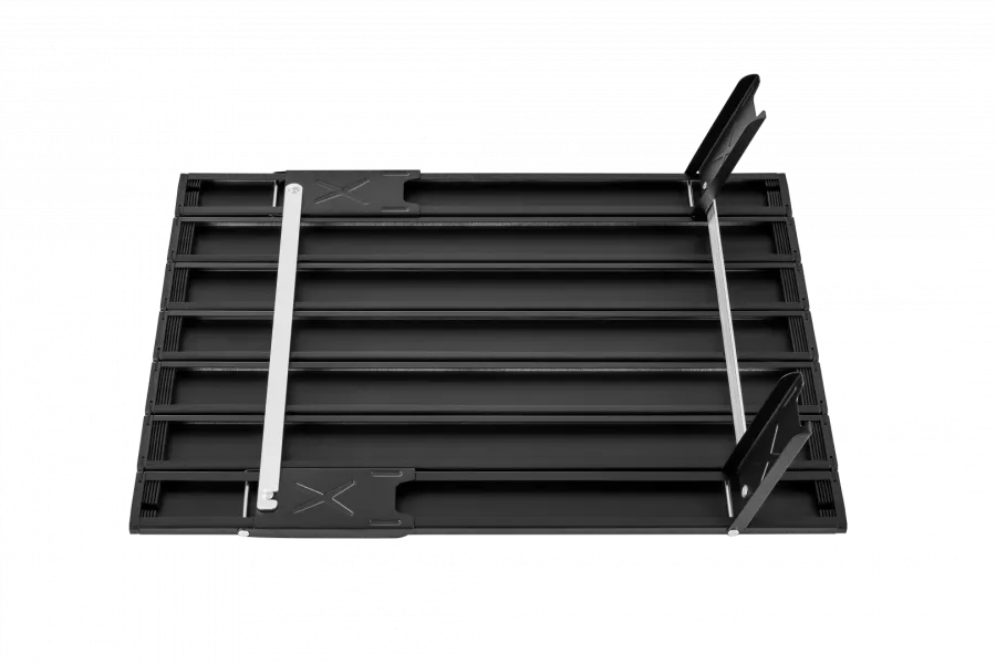 2403 MINI ALUNIUM TABLE L стол скл. алюм (серебристый)