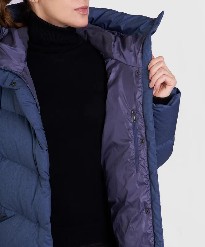 Пальто пуховое Ester VI Женское (XL, 9700/деним, , , , , )