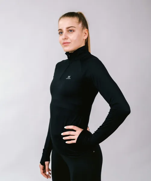 Лонгслив Nordski Pro Hand Black W (38, Black, , , , , )