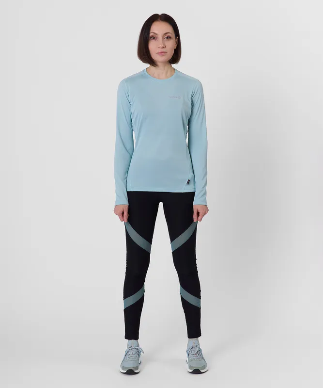 Футболка с длинным рукавом Workout R Женская (XS, 7300/лагуна, , , , , )
